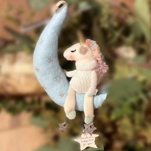 Unicorn & Moon ~ 'We Thank Our Lucky Stars for You'  Christmas Ornament …